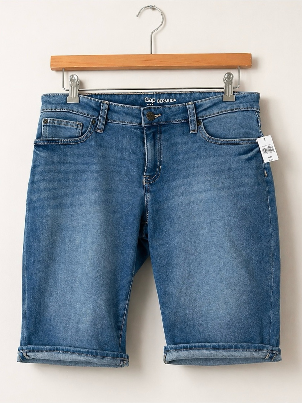 GAP Bermuda Shorts Denim Jorts Size 6 26 NEW Medium Wash Beach Festival Resort